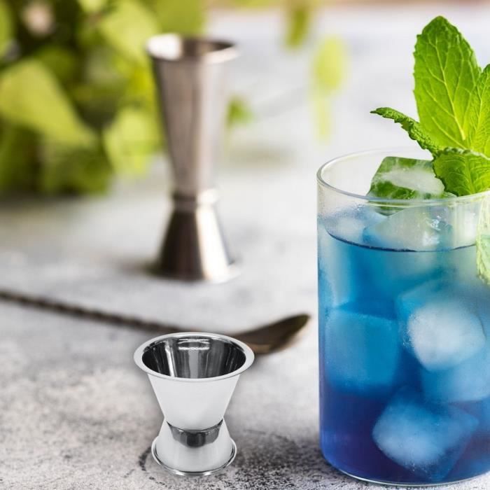 FACKELMANN Cocktail Trio: Shaker, Alcohol Jigger and 3 Stainless Steel Cocktail Spoons - Bar Concept