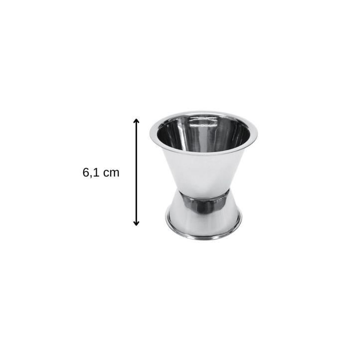 FACKELMANN Cocktail Trio: Shaker, Alcohol Jigger and 3 Stainless Steel Cocktail Spoons - Bar Concept