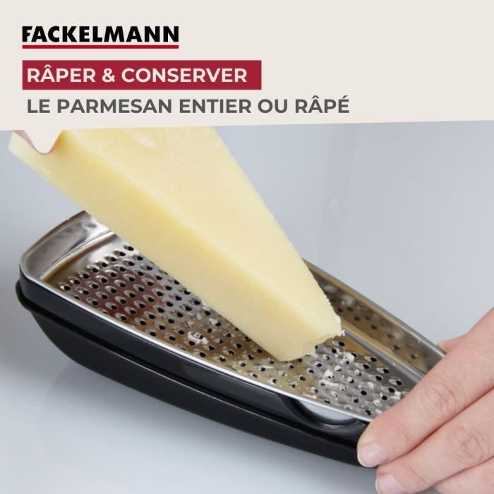 Duo Zester and Parmesan Grater - FACKELMANN - Stainless Steel - 42 and 19 cm