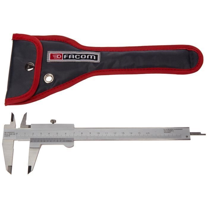 FACOM Caliper - 2520.00PB - for Inside/Outside/Depth Measurement - Steel - Accuracy to 1/20