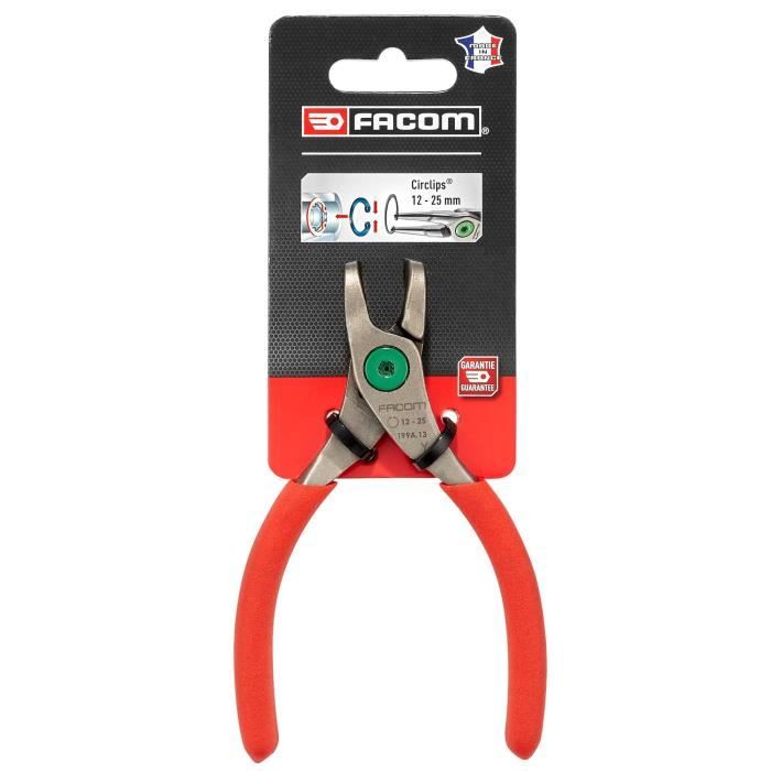 Circlip pliers - FACOM - 199 G.13PB - 90° angled jaws - 12/25 mm opening