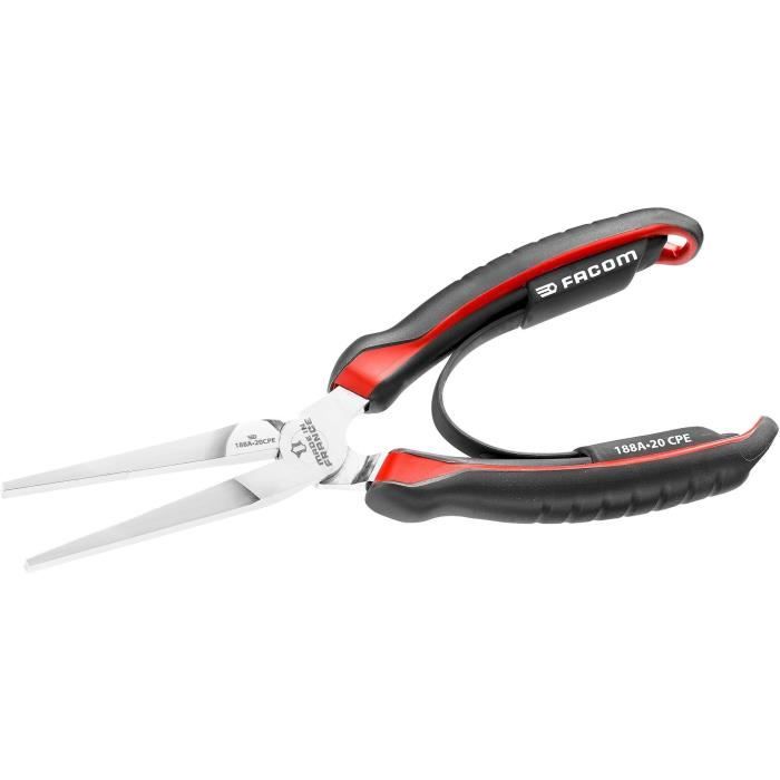 FACOM Needle-Nose Pliers - 188A.20CPEPB - 200 mm Length - Tapered
