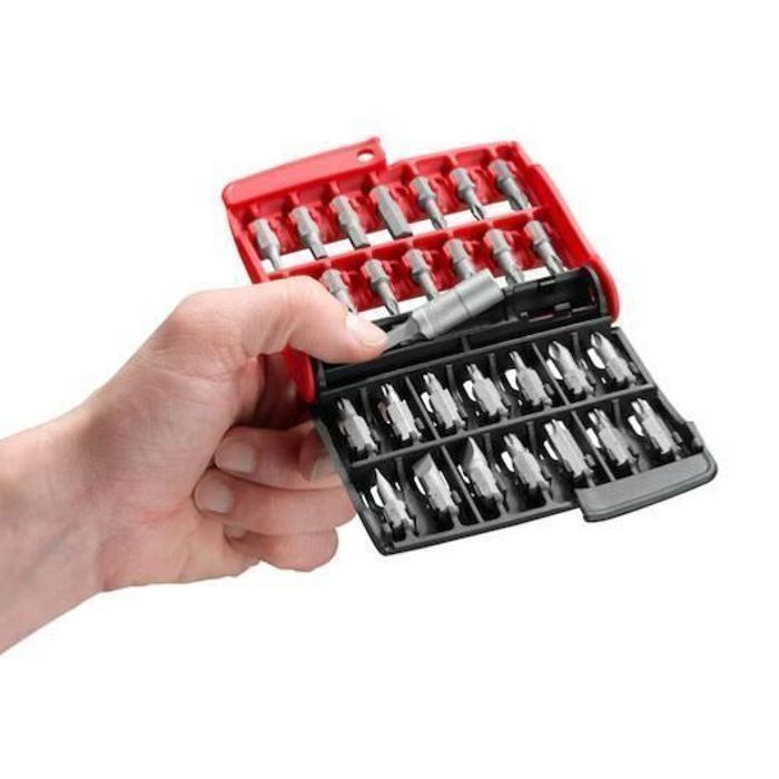 FACOM 28-Piece High Performance Bit Set E.120PB for Slotted, PH, PZ, Hex, Torx - 2607017654