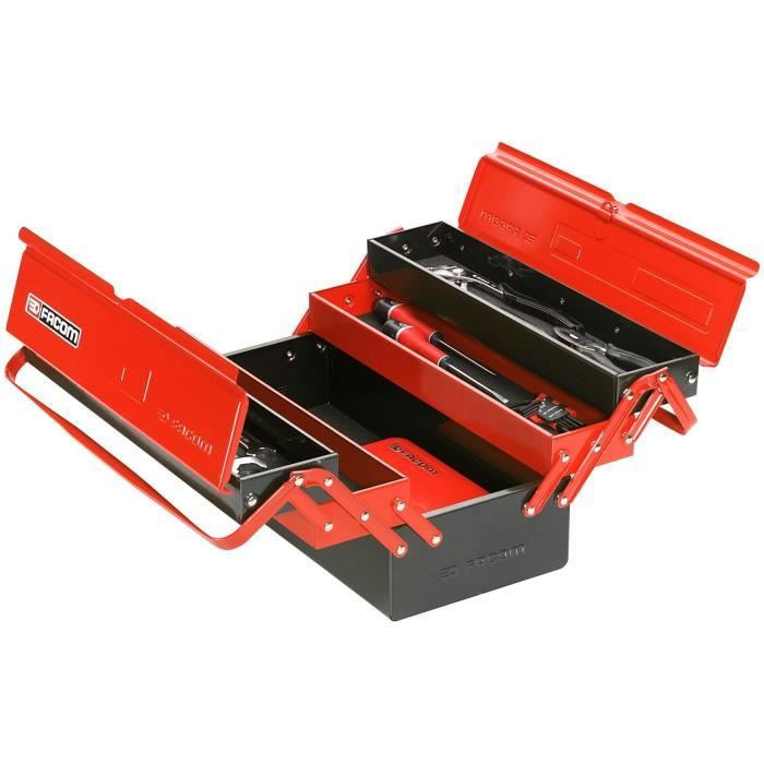 FACOM Metal Toolbox - BT.11GPB - 5 Compartments - Foam Lined