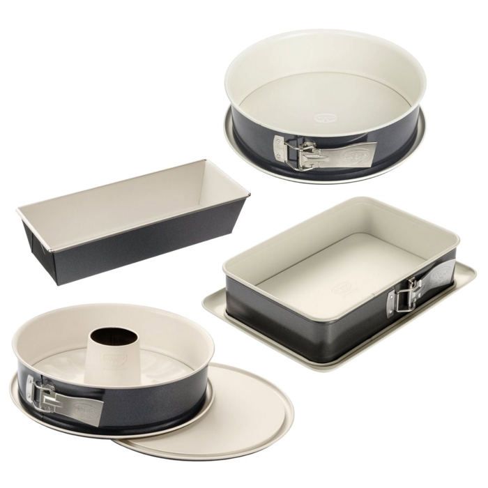 DR OETKER Set of 4 Cake Tins - Various Shapes, 28 to 32 cm - Back-Trend