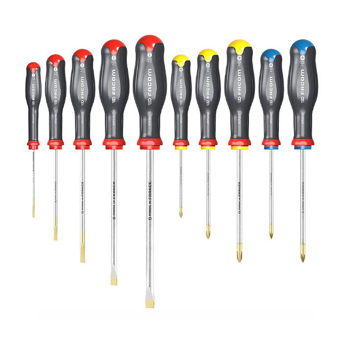 FACOM Set of 10 Protwist Screwdrivers - ATW.J10PB