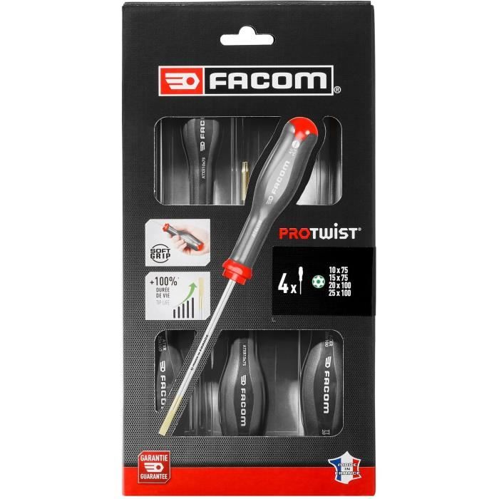 FACOM Set of 4 PROTWIST Resistorx Screwdrivers - ATXR.J4PB