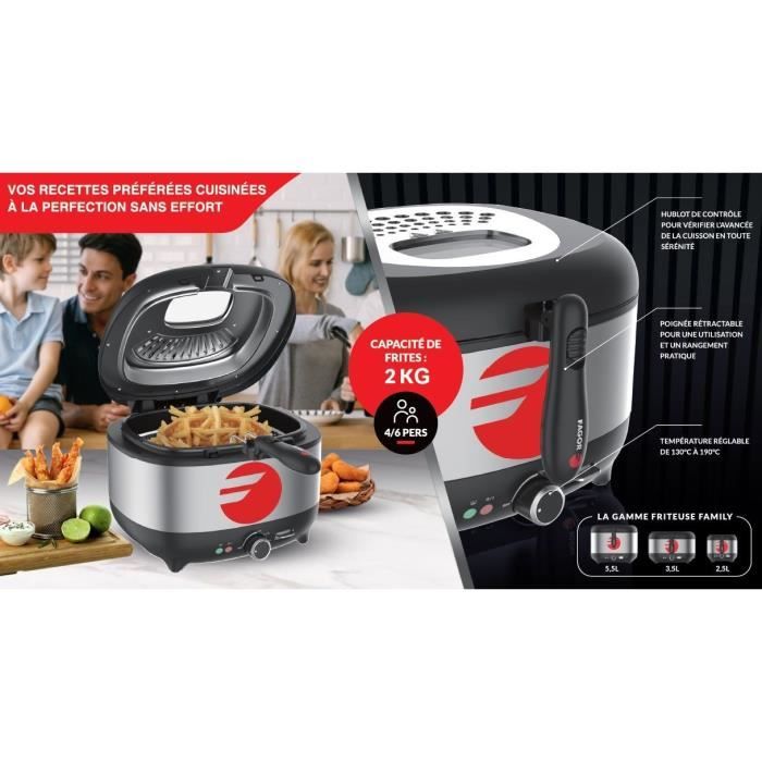 FAGOR Electric Deep Fryer FG2310 - 3.5 L Capacity - 1800W