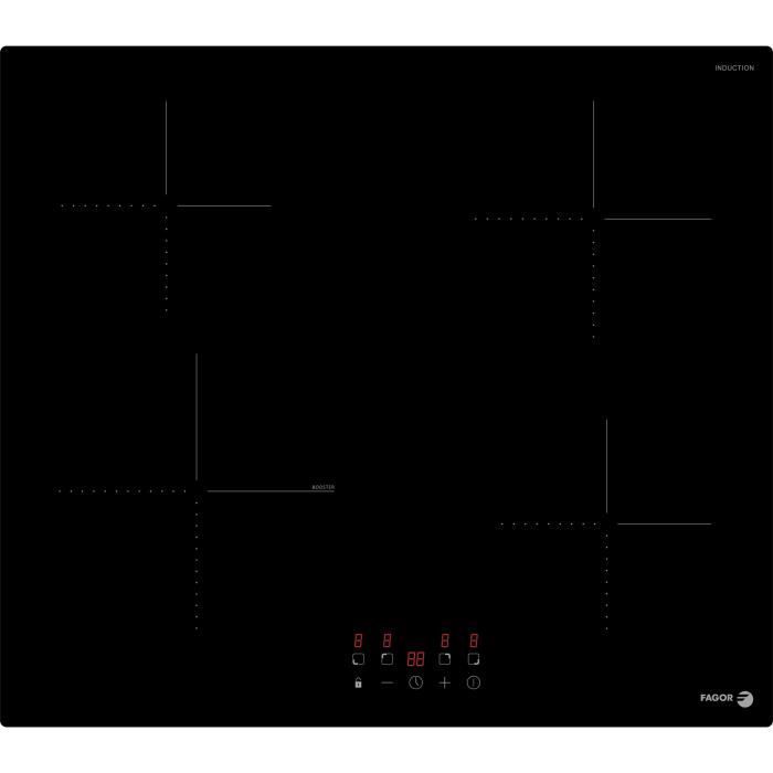 FAGOR Induction Hob - FTI468 - 4 Burners - 59 cm - Black Glass