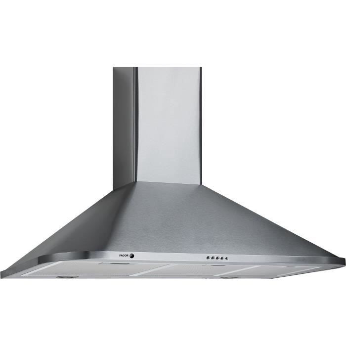 FAGOR Pyramid Cooker Hood - FAH3419 - 617 m³/h - 3 Speeds - LED Lighting