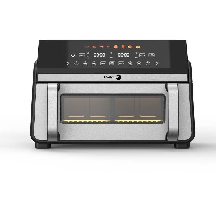 FAGOR Air Fryer FG10AF - 11 L Capacity - 2400W - Double Tank - 8 Programs