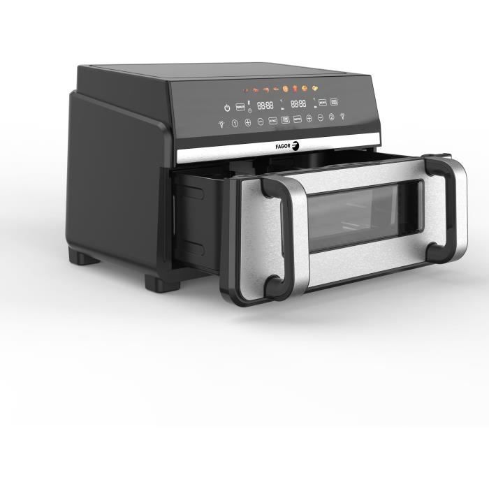 FAGOR Air Fryer FG10AF - 11 L Capacity - 2400W - Double Tank - 8 Programs