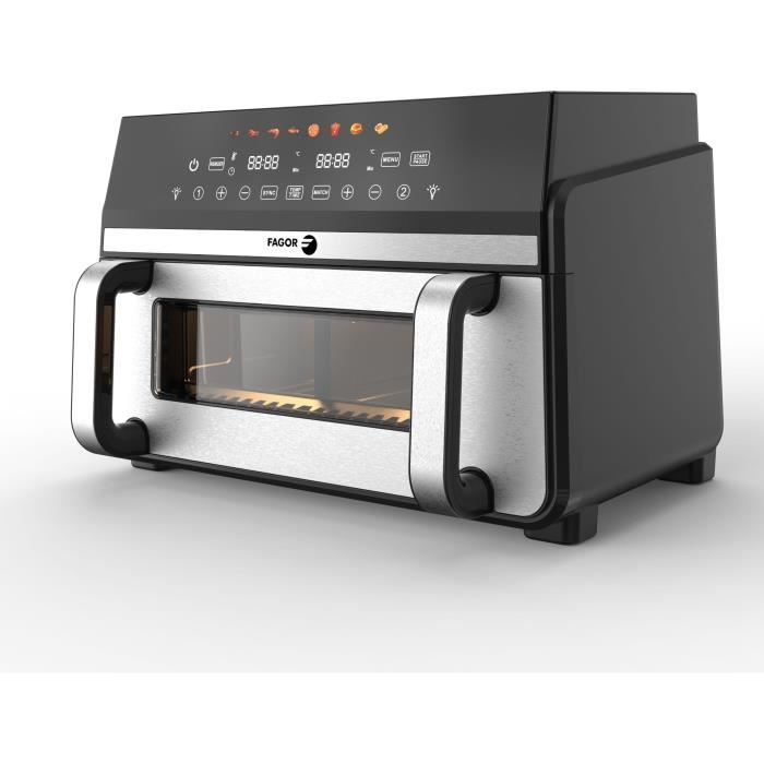 FAGOR Air Fryer FG10AF - 11 L Capacity - 2400W - Double Tank - 8 Programs