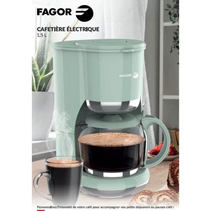 FAGOR Filter Coffee Maker - FG1560 - 1.5 L - 12 Cups - Keep Warm
