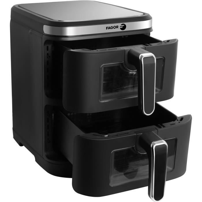 FAGOR Air Fryer FGD11 - 11 L Capacity - Dual 5.5 L Tanks - 2800W