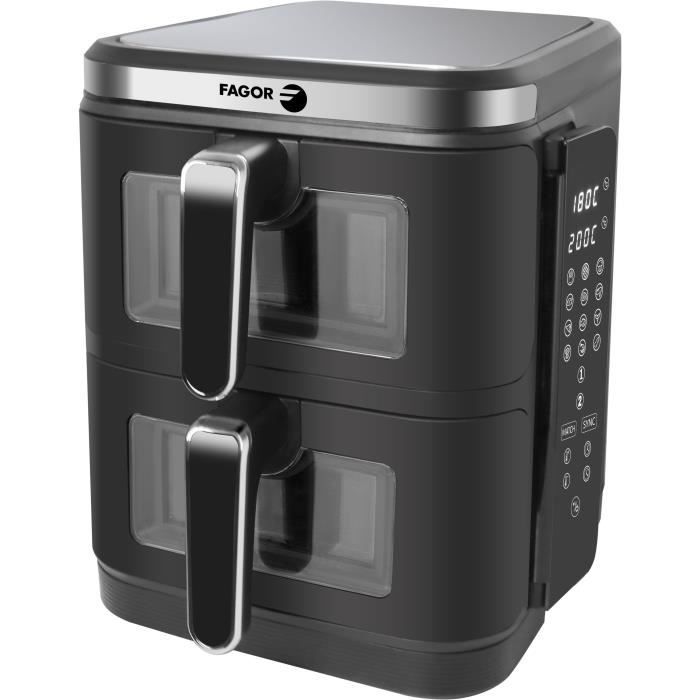 FAGOR Air Fryer FGD11 - 11 L Capacity - Dual 5.5 L Tanks - 2800W