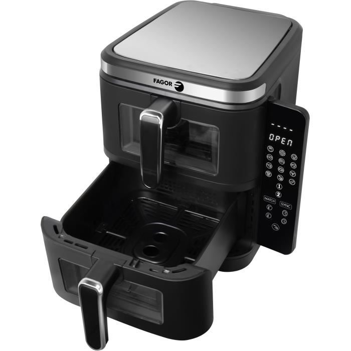 FAGOR Air Fryer FGD11 - 11 L Capacity - Dual 5.5 L Tanks - 2800W