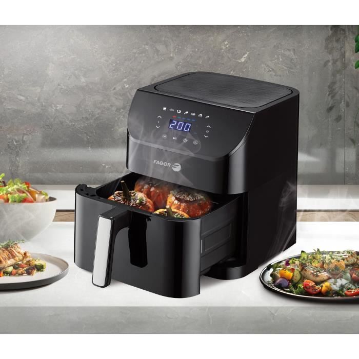 FAGOR Air Fryer FGAF8L - 8 L Capacity - 1800W - 7 Cooking Programs