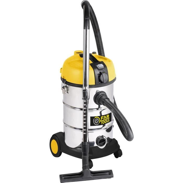 FARTOOLS wet and dry vacuum cleaner - NET-UP30-P - Stainless steel tank - 30 L (with filter cleaning function)