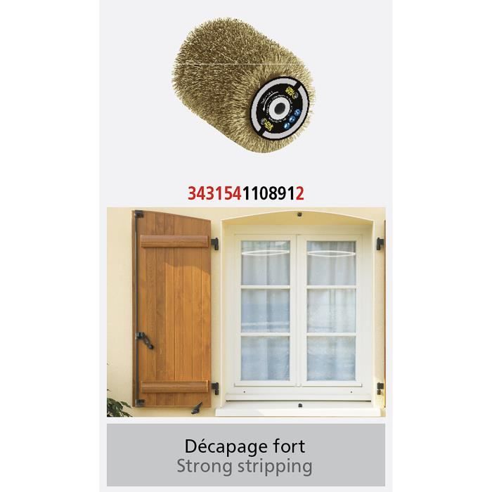 FARTOOLS - Brass Wire Brush 0.3 mm Ø80mm for Stripping Wood, Metal or Stone