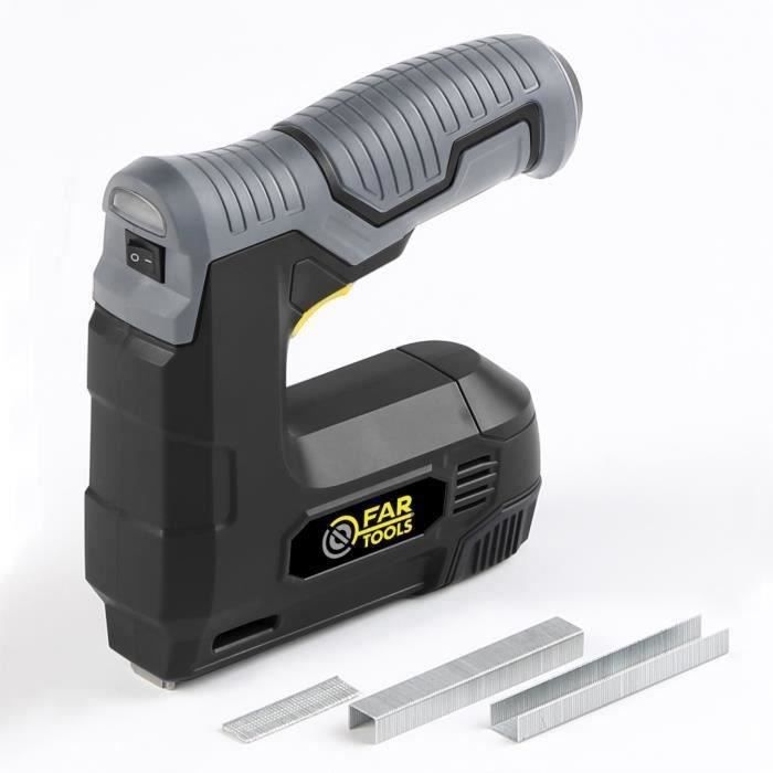 FARTOOLS 3.6V Electric Stapler and Nailer - Cordless - 10 mm Nails - 12 mm Staples