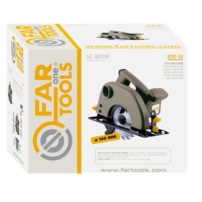 FARTOOLS ONE Circular Saw SC 800B - 800 W - Ø 140 mm