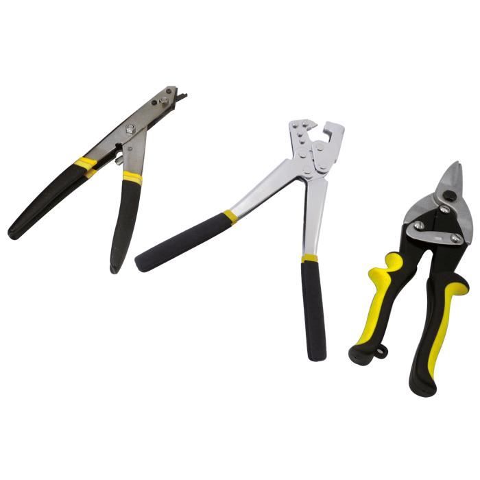 FARTOOLS Drywall Installer's Pliers Kit - Shears - Nibbler - Crimper