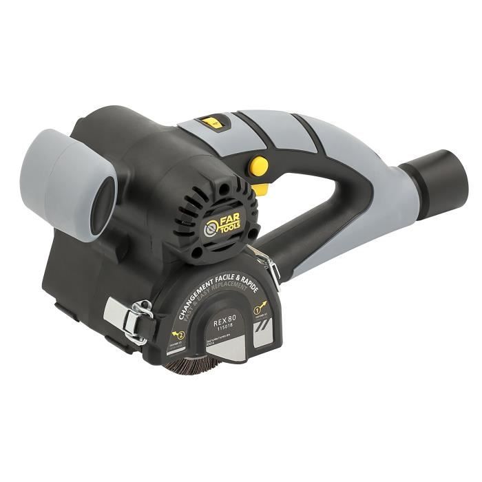 FARTOOLS REX80 Compact Renovator Pack - Includes Brass Wire Brush and Synthetic Fiber Brush