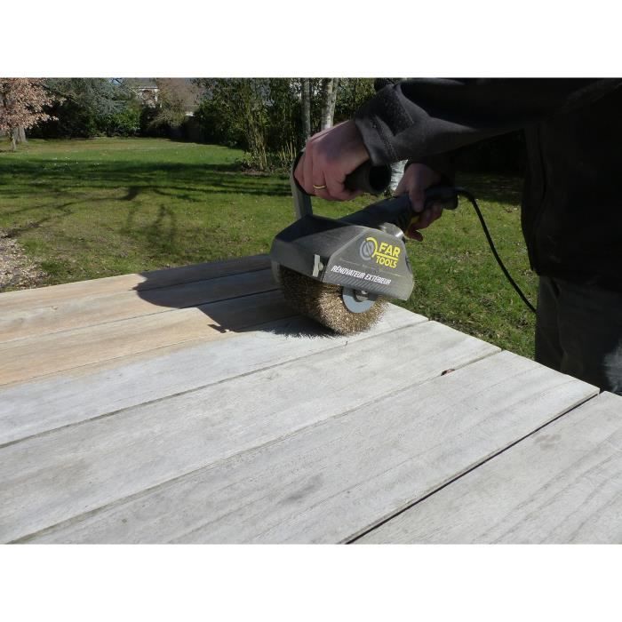 Fartools Rex120c Renovator + Abrasive Brush - Wood and Metal