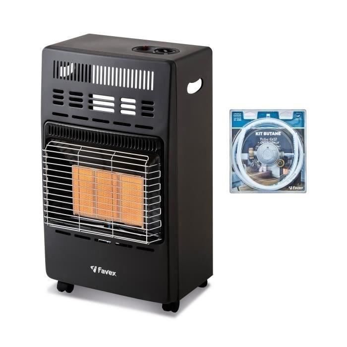 KERN Butane Gas Infrared Heater - Piezo Ignition - Heats up to 40 m² - 3 Power Levels