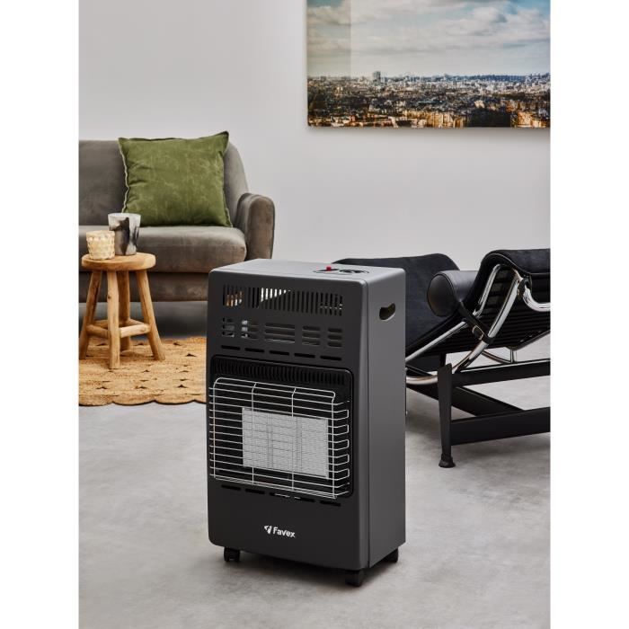 KERN Butane Gas Infrared Heater - Piezo Ignition - Heats up to 40 m² - 3 Power Levels
