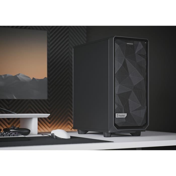 Fractal Design - PC Case - FD-C-MES2C-01 - Meshify 2 Compact - Black - Solid Panel