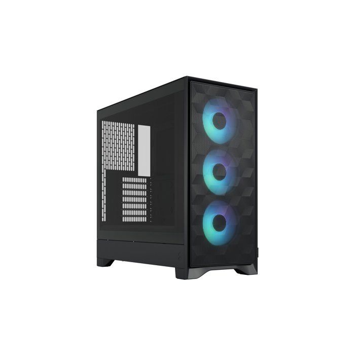 Fractal Design - PC Case - FD-C-POA2A-03 - Pop 2 Air TG RGB - ATX - 3 Fans with Profiled Blades - Black