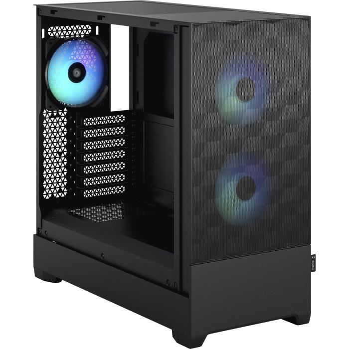 FRACTAL DESIGN Pop Air RGB Black TG - ATX Case - FD-C-POR1A-06