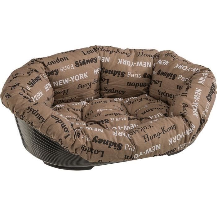 FERPLAST Patterned Cushion Basket - Size L - 73x55x27 cm