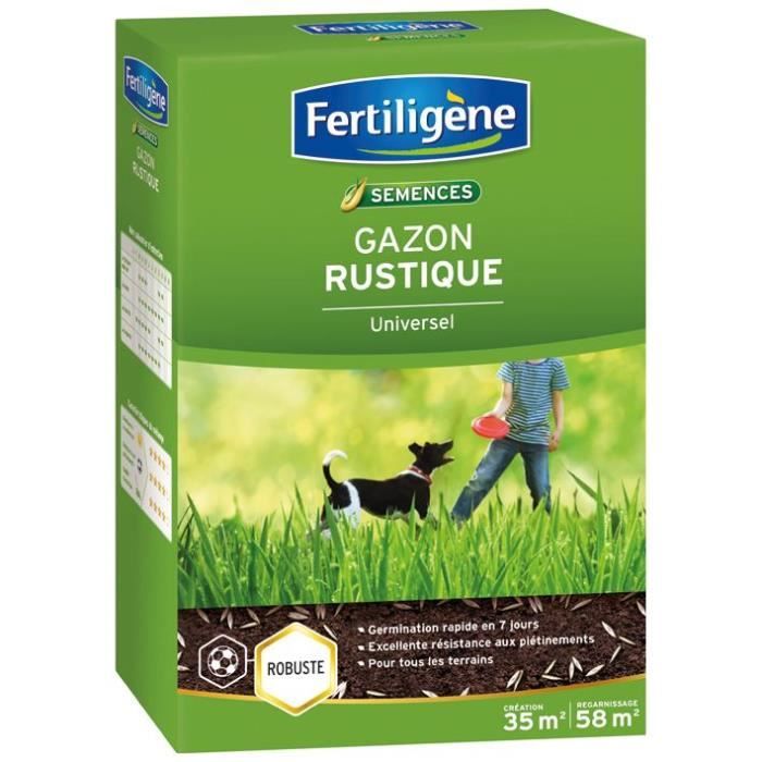 FERTILIGENE Universal Rustic Lawn - 875 g - Ideal for All Terrain