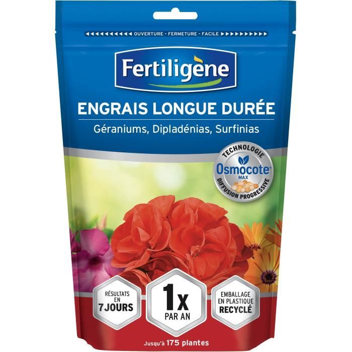 FERTILIGENE - Osmocote Max Long-Lasting Fertilizer for Geraniums, Dipladenias, and Surfinias 700 g