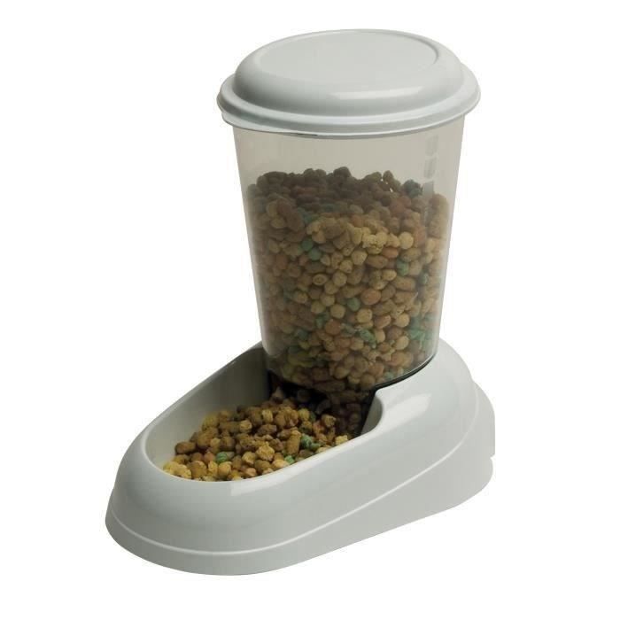 FERPLAST ZENITH Pet Food Dispenser - 3 L - Non-Toxic Plastic - Airtight Lid