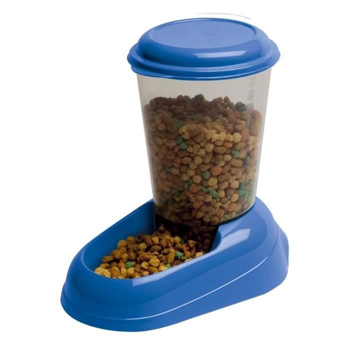 FERPLAST ZENITH Pet Food Dispenser - 3 L - Non-Toxic Plastic - Airtight Lid