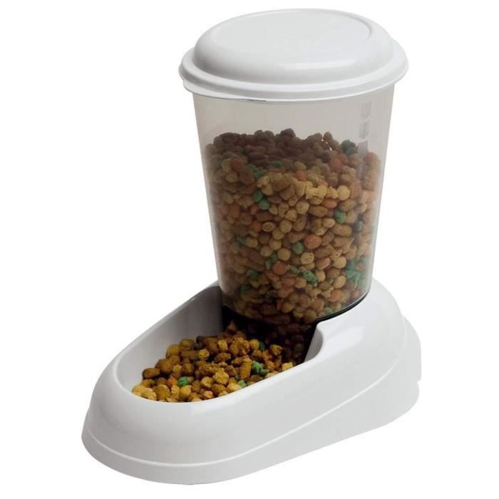 FERPLAST ZENITH Pet Food Dispenser - 3 L - Non-Toxic Plastic - Airtight Lid