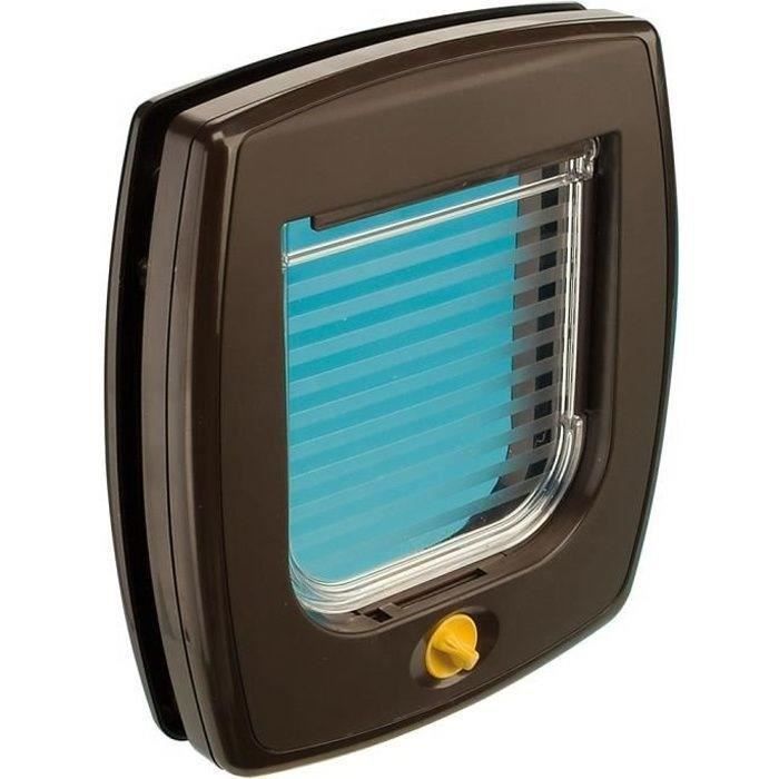 Ferplast Swing 3 Door Cat Flap - 4-Position Locking System - For Cats and Small Dogs