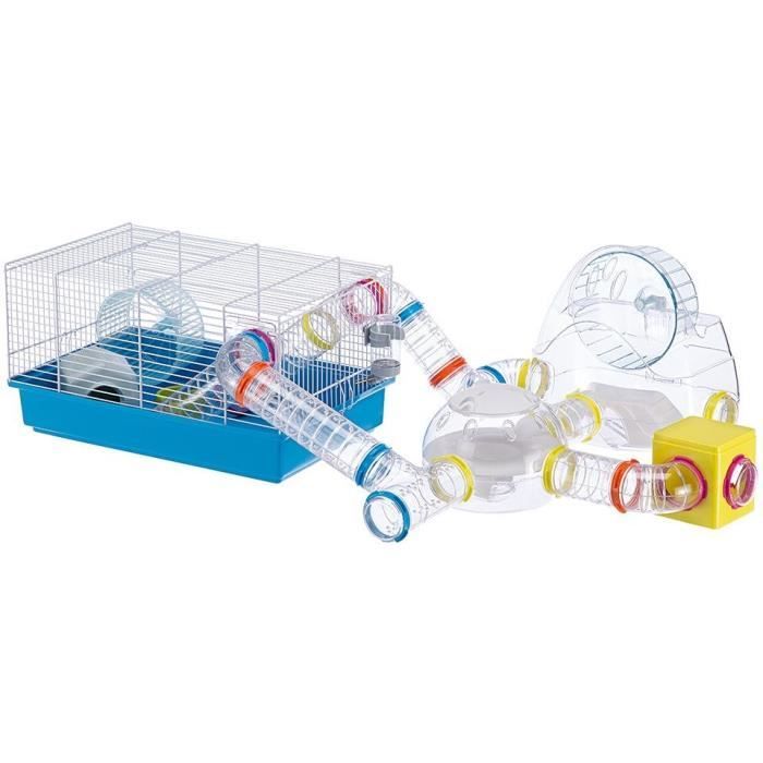 FERPLAST Cage PAULA TUBE LINE 46x29.5x24.5 cm Blue