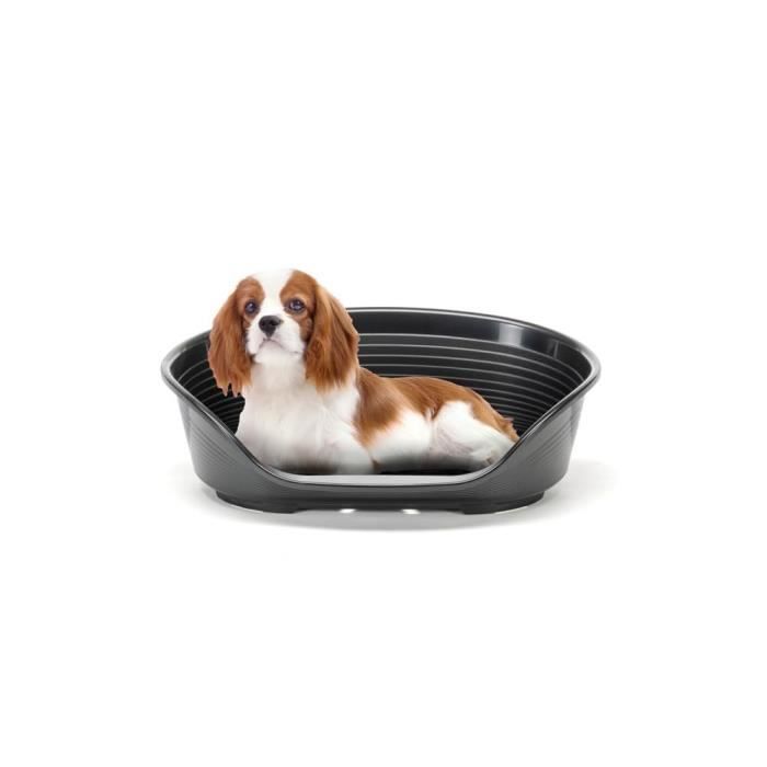 FERPLAST SIESTA DELUXE Dog Bed Size 6 - Black - 70.5 x 52 x 23 cm