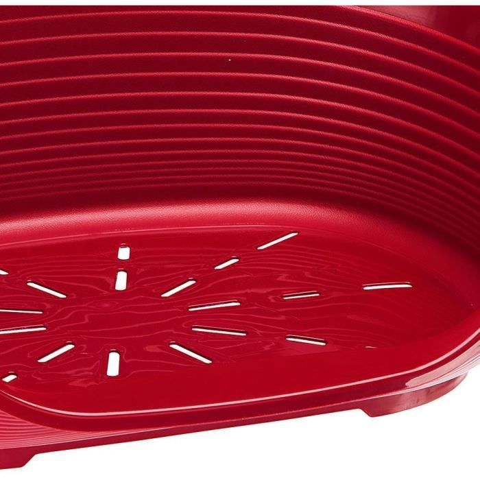 FERPLAST Siesta Deluxe Basket Size 4 - 61.5 x 45 x 21.5 cm - Burgundy Red