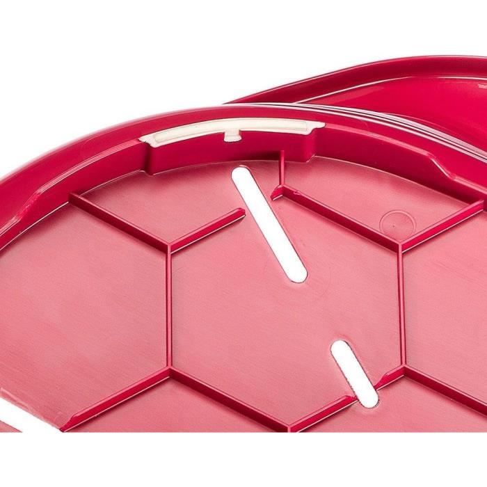 FERPLAST Siesta Deluxe Basket Size 4 - 61.5 x 45 x 21.5 cm - Burgundy Red