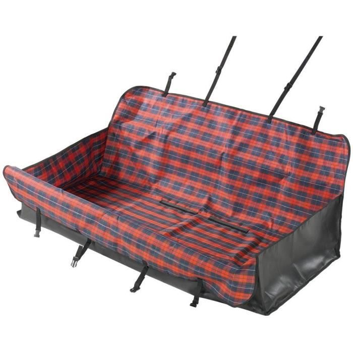 FERPLAST Car Seat Protector Cover - 140 x 50 x 60 cm - Black/ Red