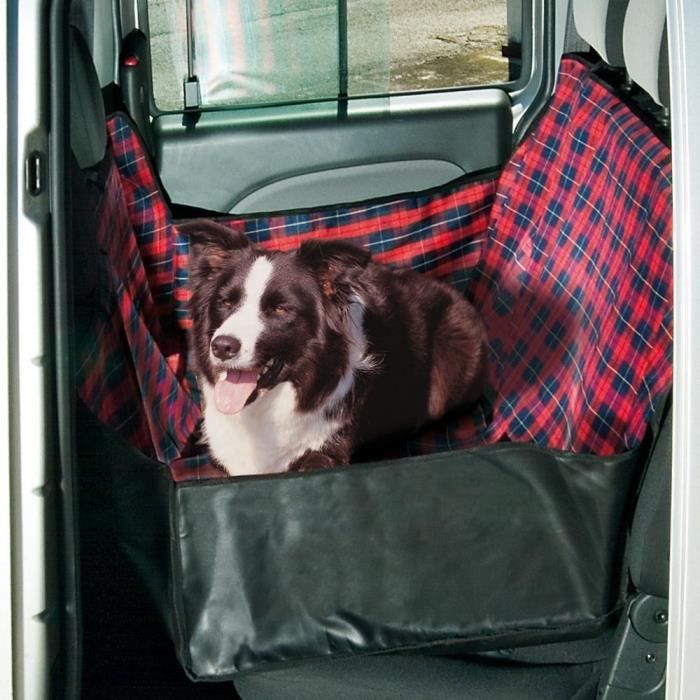 FERPLAST Car Seat Protector Cover - 140 x 50 x 60 cm - Black/ Red