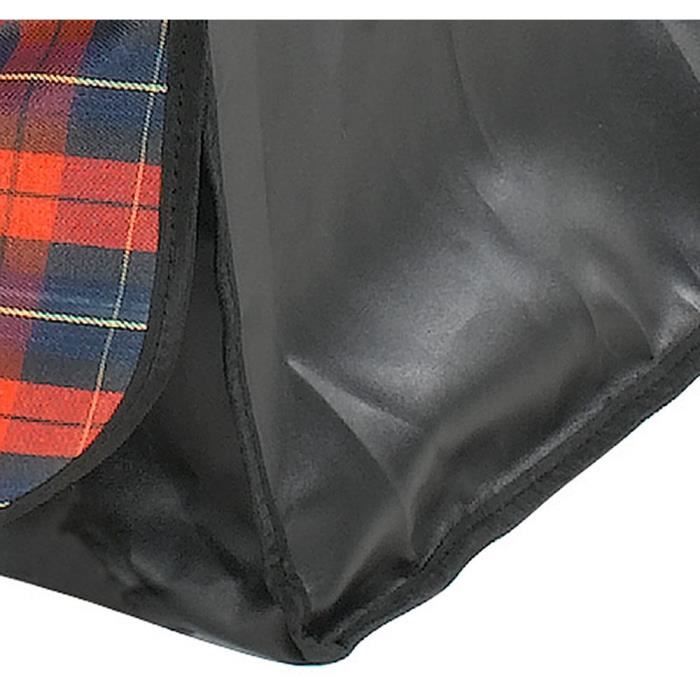 FERPLAST Car Seat Protector Cover - 140 x 50 x 60 cm - Black/ Red