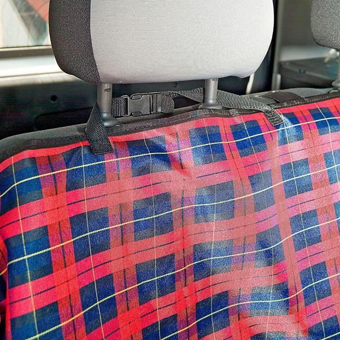 FERPLAST Car Seat Protector Cover - 140 x 50 x 60 cm - Black/ Red