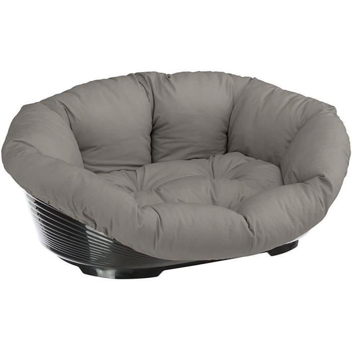 FERPLAST Grey Cushion Basket - Size S - 52x39x21 cm